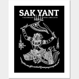 Vintage Muay Thai Sak Yant Hanuman Posters and Art